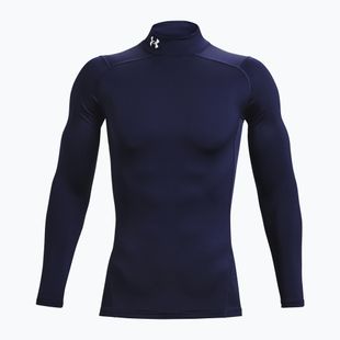 Pánské tréninkové tričko Longsleeve Under Armour Comp Mock UA Armour midnight navy/white