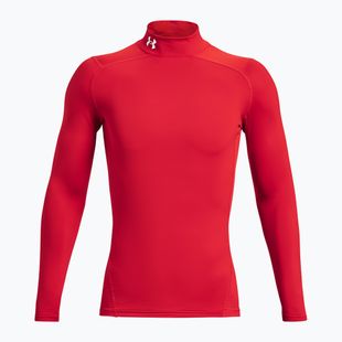 Pánské tréninkové tričko Longsleeve Under Armour Comp Mock UA Armour red/white
