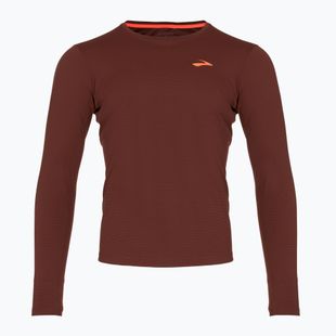 Pánské tričko Longsleeve Brooks Atmosphere run raisin 