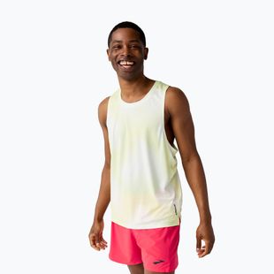 Pánské běžecké tričko Brooks Dash Singlet Printed Sleeveless euphoryc luminary