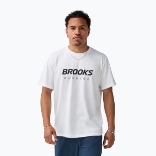 Pánské běžecké tričko Brooks Graphic white/black