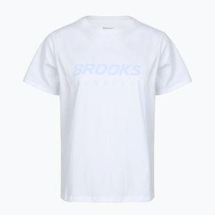 Dámské běžecké tričko Brooks Graphic white/halogen blue