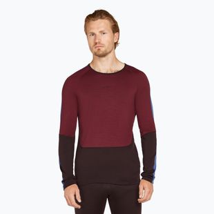 Pánské termo tričko Longsleeve Lcebreaker Merino 200 Sonebula LS Crewe bittersweet/port