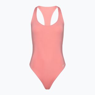Dámské jednodílné plavky Hurley O&O Solid Racerback Moderate Pacific pink