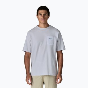 Pánské tričko Patagonia Boardshort Logo Pocket Responsibili white