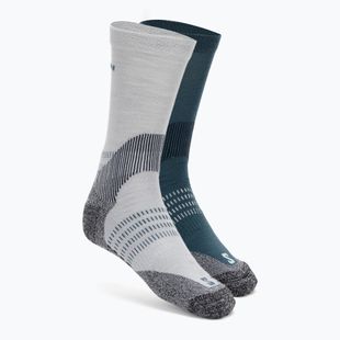 Salomon X Ultra Access Crew 2 páry trekových ponožek Quarry/stargazer