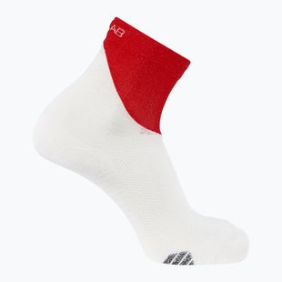 Běžecké ponožky Salomon S/Lab Phantasm Ankle white/ fiery red