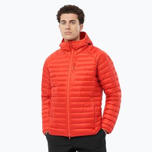 Pánská péřová bunda Salomon Elixir Micro Down Jacket Hd cherry tomato