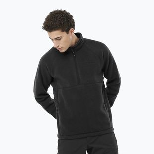 Pánská trekingová mikina Salomon Chroma Fleece Hz deep black