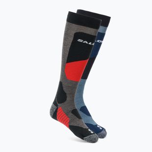 Lyžařské ponožky Salomon S/Access 2 páry copen blue/ beluga