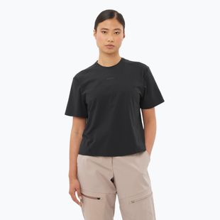 Dámské tričko Salomon Trackline Tee SS deep black