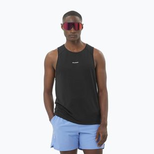 Pánské běžecké tílko Salomon SHAKEout Core Tank deep black