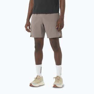 Pánské běžecké šortky Salomon Shakeout Core 2IN1 7" No Liner iron