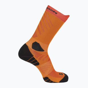 Ponožky Salomon Aero Crew red orange/turmeric