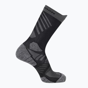 Ponožky Salomon Aero Crew black/castlerock