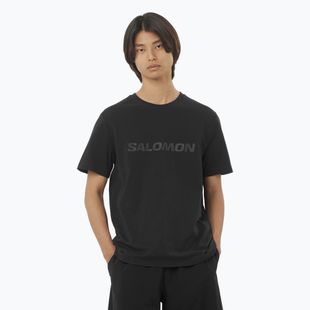 Pánské tričko Salomon Big Logo Tee deep black