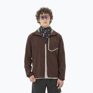 Pánská běžecká bunda Salomon Bonatti Trail cofee bean