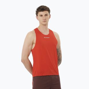 Pánské běžecké tílko Salomon S/Lab Speed Singlet flery red