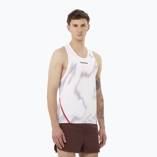 Pánské běžecké tílko Salomon S/Lab Speed Singlet white / andorra