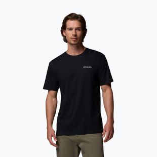 Pánské trekingové tričko Columbia North Cascades black/csc box logo