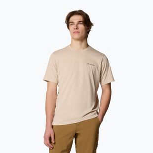 Pánské trekingové tričko Columbia Rockaway River Graphic dark stone/winding wonder