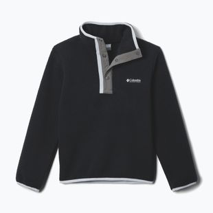Dětská fleecová mikina Columbia Halvetia II Half Snap Fleece black/city grey