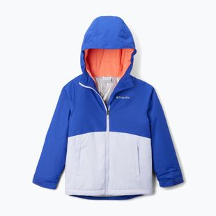 Dětská lyžařská bunda Columbia Alpine Action III snowdrift melange/clematis blue