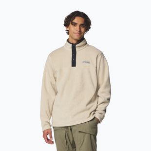 Pánská fleecová mikina Columbia Steens Mountain Half Snap II ancient fossil/black