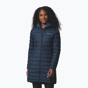 Dámský péřový kabát Columbia Lake 22 II Down Long Hooded collegiate navy