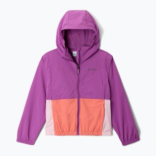 Dětská větrovka  Columbia Tabor Trail Windbreaker razzle/satin pink/hot coral