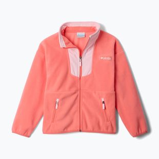 Dětská fleecová mikina Columbia Sequoia Grove Full Zip Fleece hot coral/satin pink