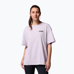 Dámské trekkingové tričko Columbia Rolling Bend Graphic Oversized Tee lavender pearl/mountainview