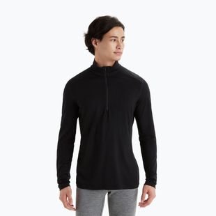 Pánské termo tričko longsleeve icebreaker Merino 200 Oasis Half Zip black