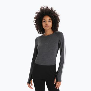 Dámská termoakční mikina icebreaker ZoneKnit 260 jet hthr/black/metro hthr/cb