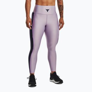 Dámské tréninkové legíny Under Armour Project Rock HG Ankle purple luxe