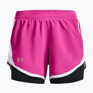 Dámské běžecké šortky Under Armour Fly By 2.0 2N1 pink 1356200-652