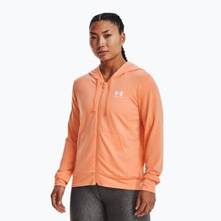 Dámská tréninková mikina Under Armour Rival Terry FZ Hoodie orange 1369853-868