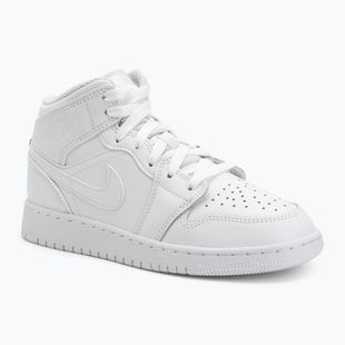Boty  Jordan 1 Mid white/white/white