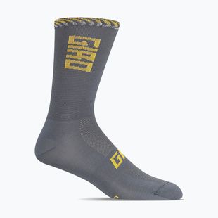 Ponožky  Giro Comp Racer High Rise dark shark/spectra yellow