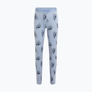 Dětské termoaktivní kalhoty icebreaker Merino 200 Oasis Bear Tour zinc blue/aop
