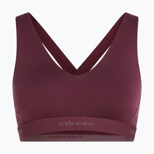 Termoaktivní sportovní podprsenka icebreaker Merino 125 Cool-Lite Sprite Racerback dark berry