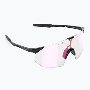 Sluneční brýle 100% Hypercraft SQ gloss black/photochromic purple mirror