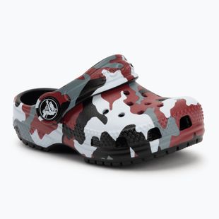 Dětské nazouváky Crocs Classic Camo Clog Toddler black/red
