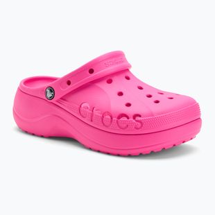 Nazouváky Crocs Baya Platform Clog electric pink