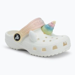 Dětské nazouváky Crocs Classic IAM Rainbow Unicorn CgT chalk