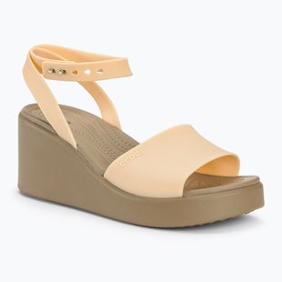 Dámské sandály Crocs Brooklyn Ankle Strap Wedge shitake