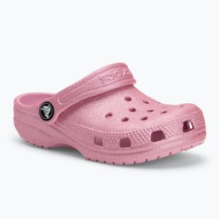 Dětské nazouváky Crocs Classic Glitter Clog Toddler pink tweed glitter