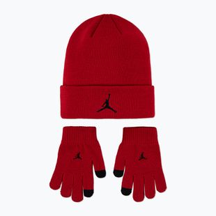 Czapka + rękawiczki dziecięce Nike Jordan Essentials Beanie Set gym red