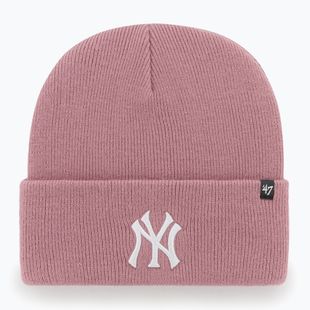 Zimní čepice 47 Brand MLB New York Yankees Haymaker mauve