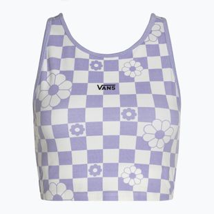 Dámský top tričko  Vans Longline Racerback Bralette Floral checkerboard/sweet lavender